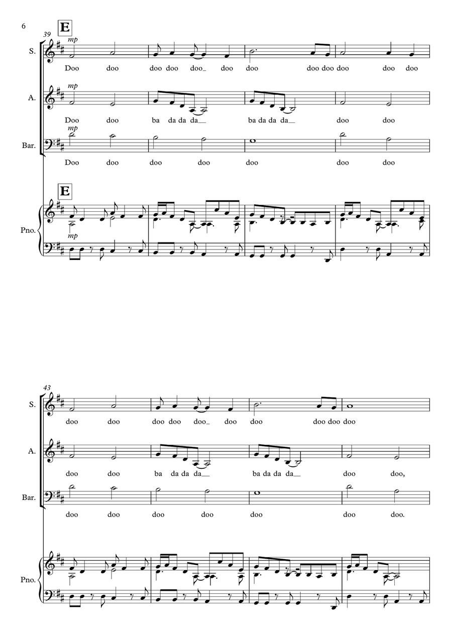 Only You 3-Part scores gallery preview page 6