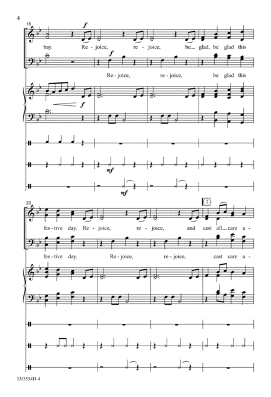 Be Glad This Festive Day Be Glad This Festive Day 4-Part scores gallery preview page 4