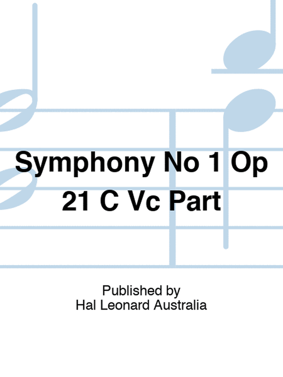 Symphony No 1 Op 21 C Vc Part