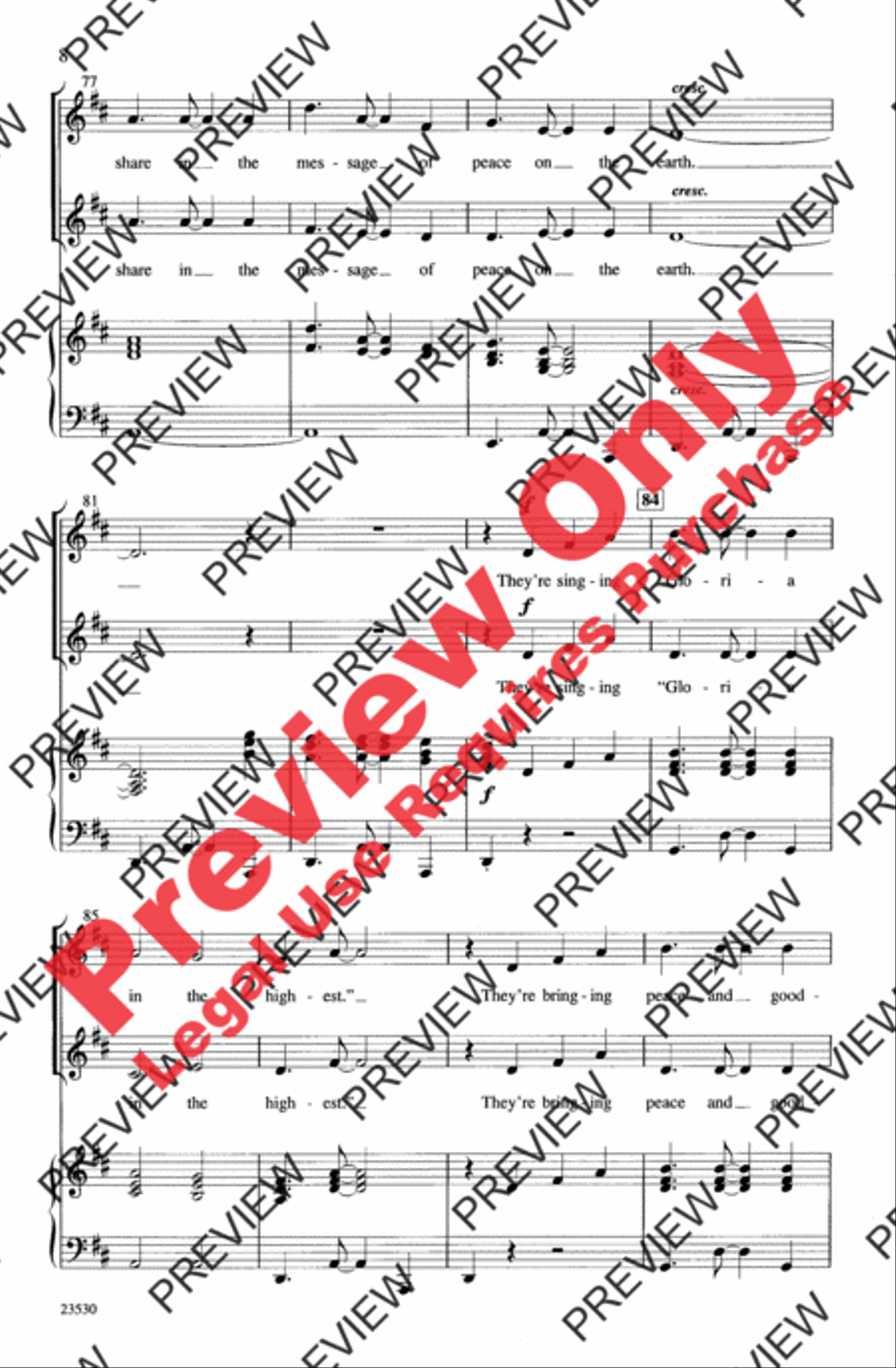 O Come, Little Children 2-Part scores gallery preview page 8