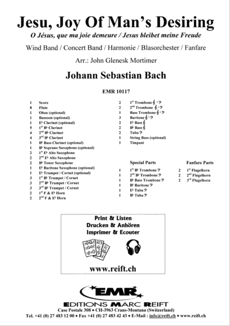 Jesu, Joy Of Man's Desiring Concert Band scores gallery preview page 2