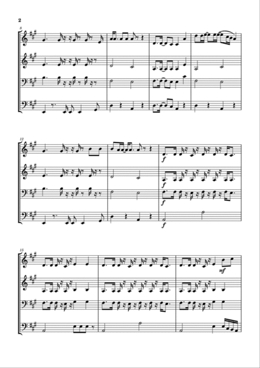 Lawyers, Guns And Money Lawyers, Guns And Money Brass Ensemble scores gallery preview page 3