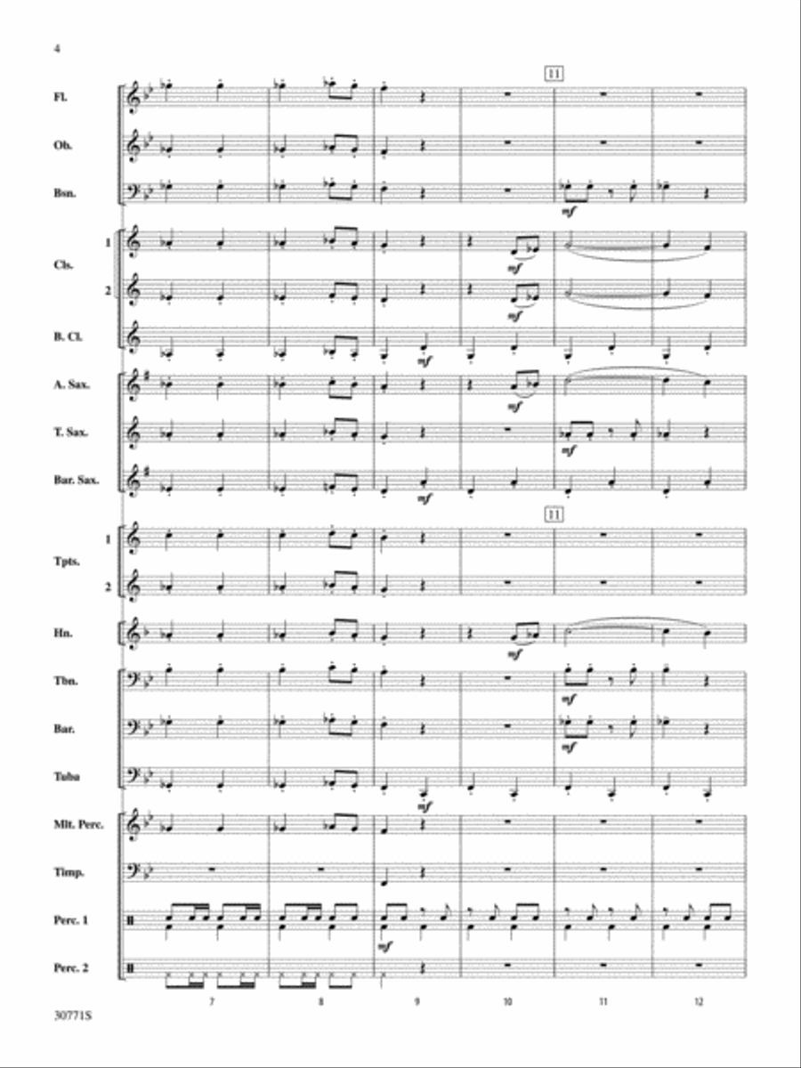 Espana Cani (score only) Concert Band scores gallery preview page 3