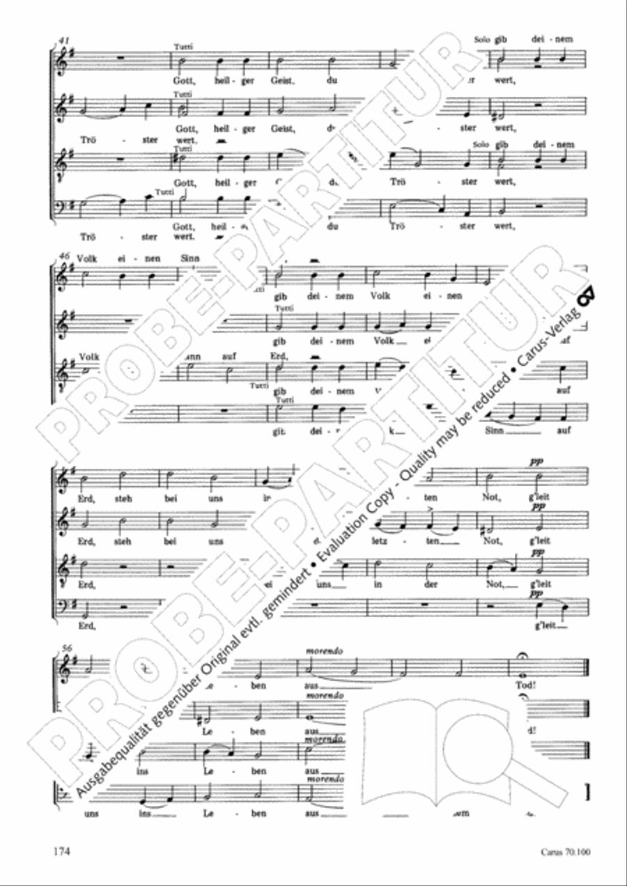 Geistliches Chorbuch der Romantik Choir scores gallery preview page 175