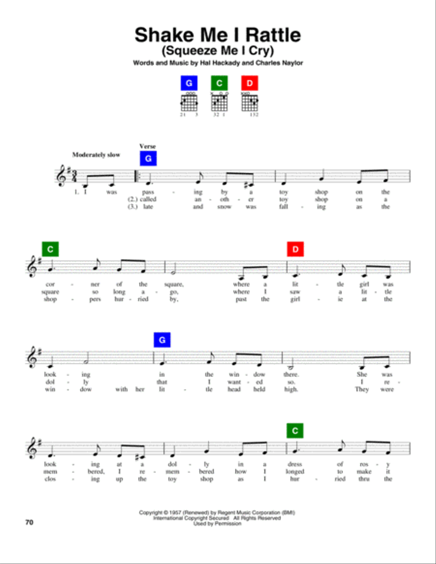 Shake Me I Rattle (Squeeze Me I Cry) School and Community scores gallery preview page 1