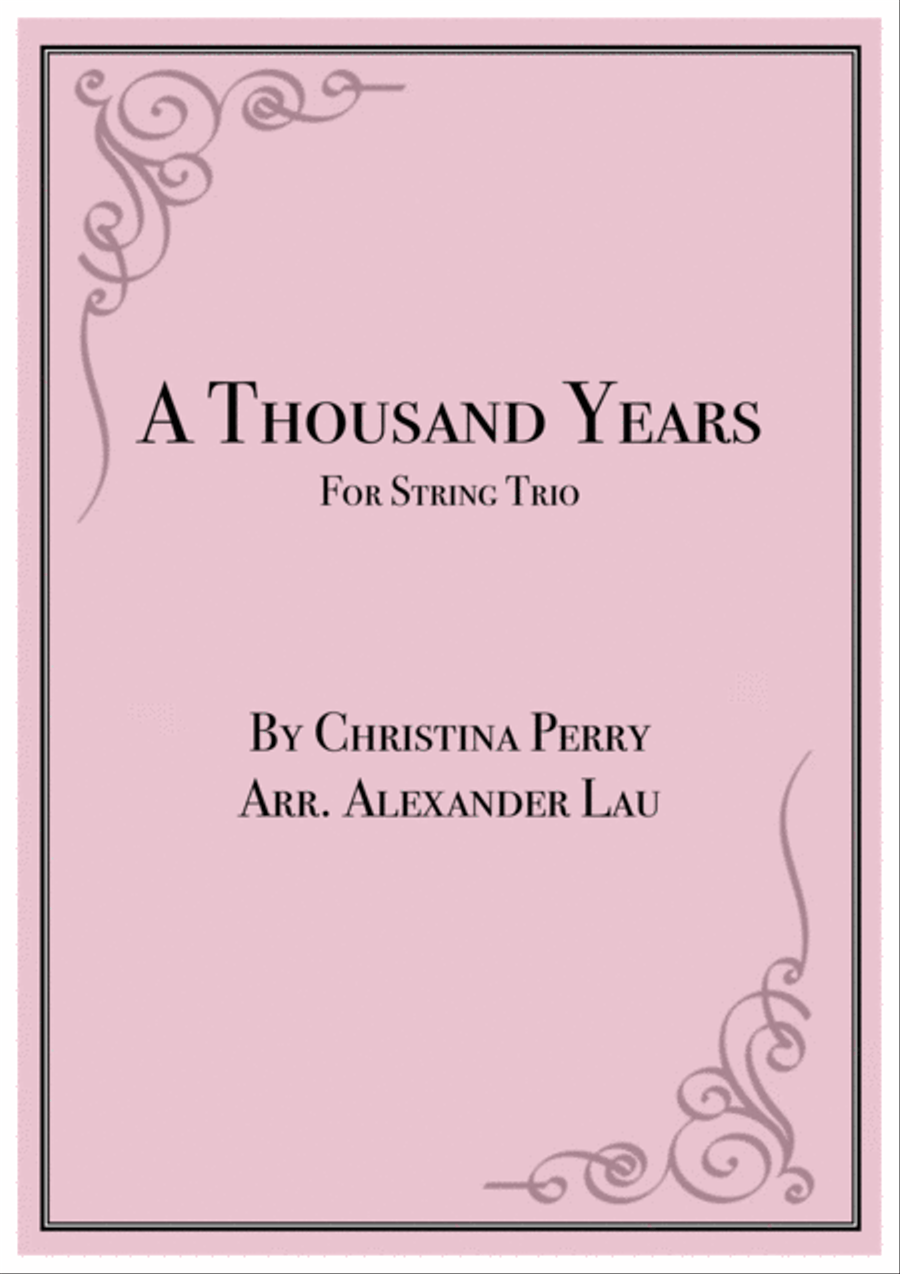 A Thousand Years String Trio scores gallery preview page 1