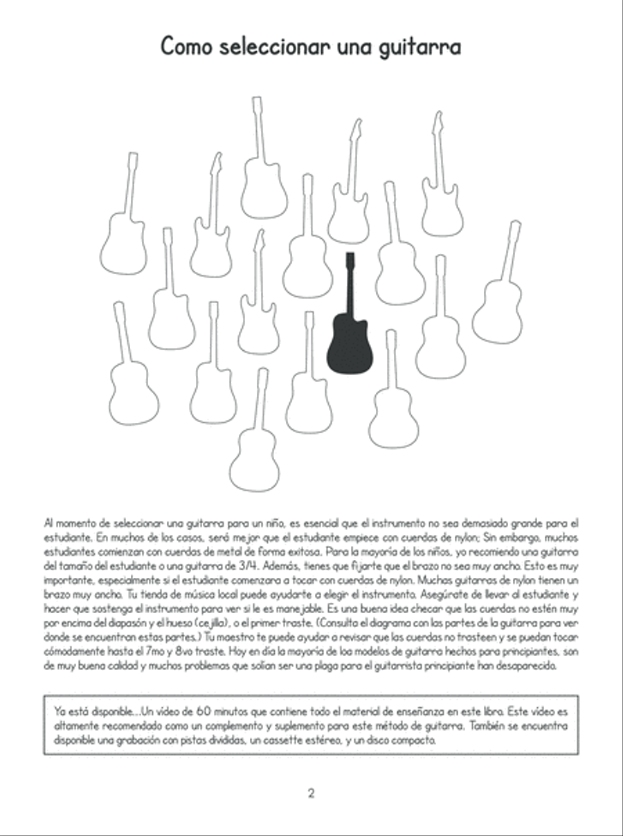 Metodo de Guitarra para Ninos Volumen Uno Guitar scores gallery preview page 3