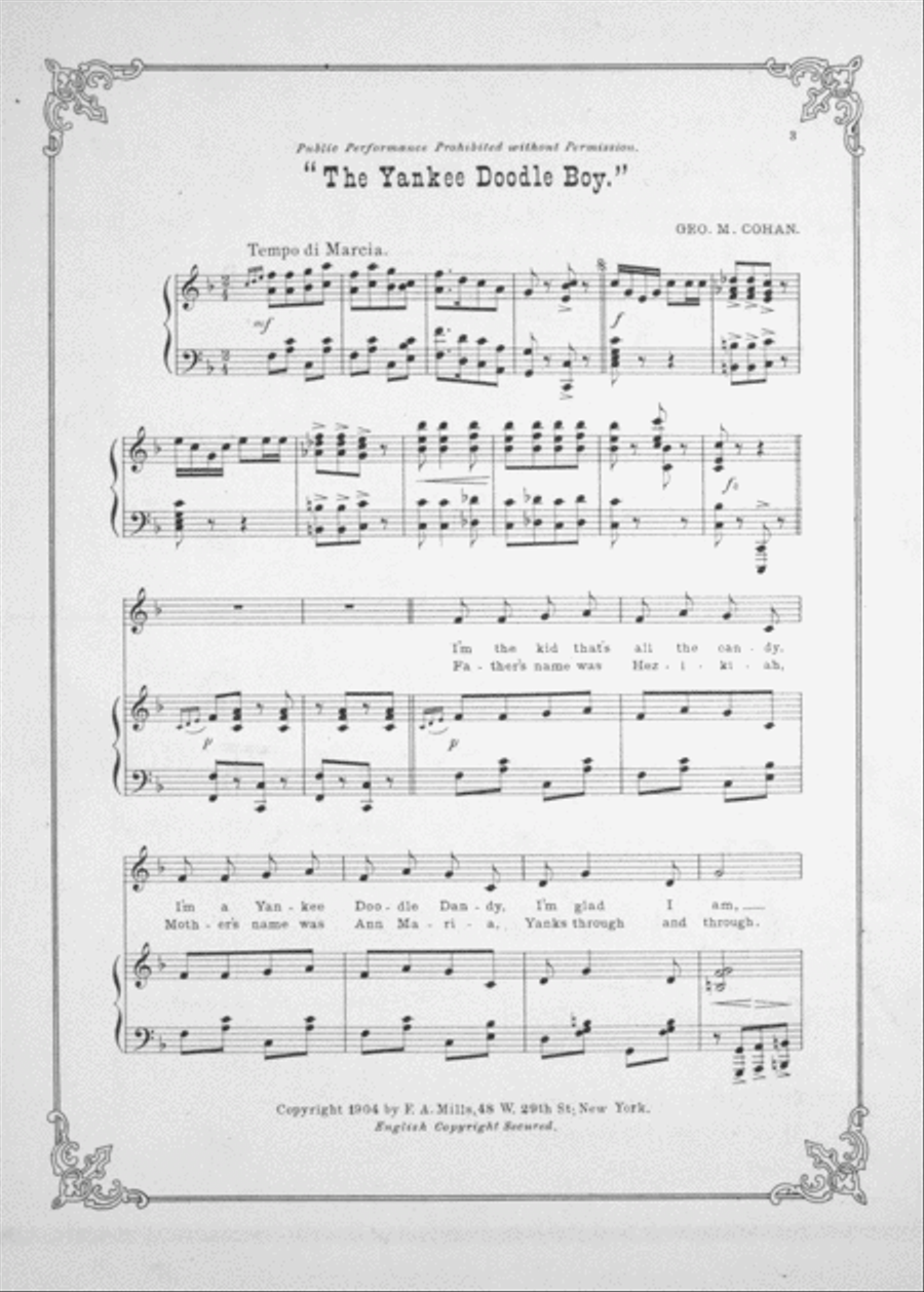 The Yankee Doodle Boy Voice scores gallery preview page 2