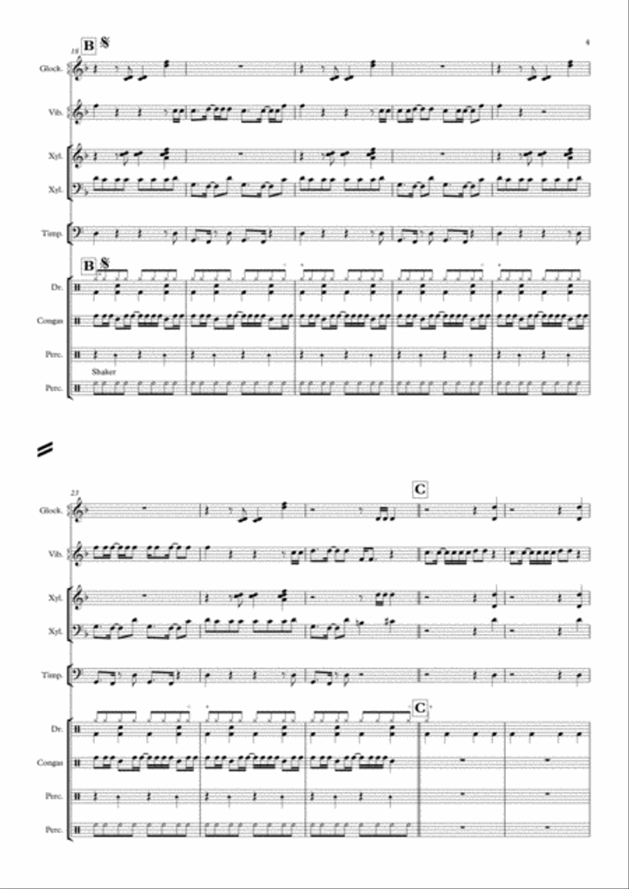 Uptown Funk Uptown Funk Small Ensemble scores gallery preview page 5