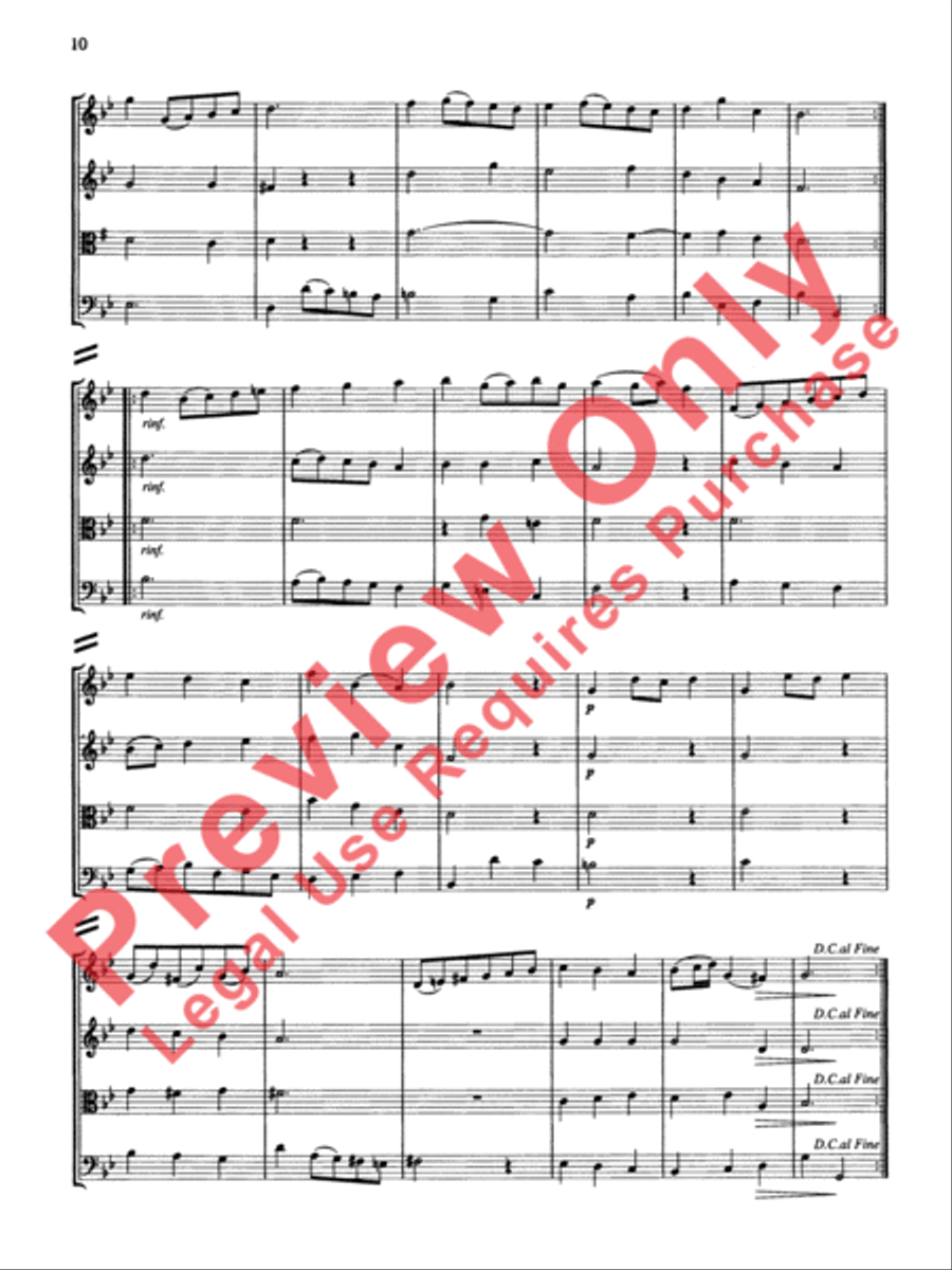 String Quartets for Beginning Ensembles, Volume 3 String Quartet scores gallery preview page 35