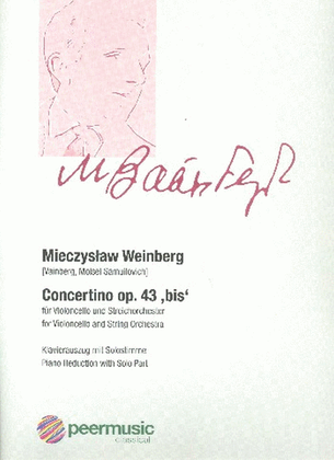 Book cover for Concertino Opus 43, Bis'