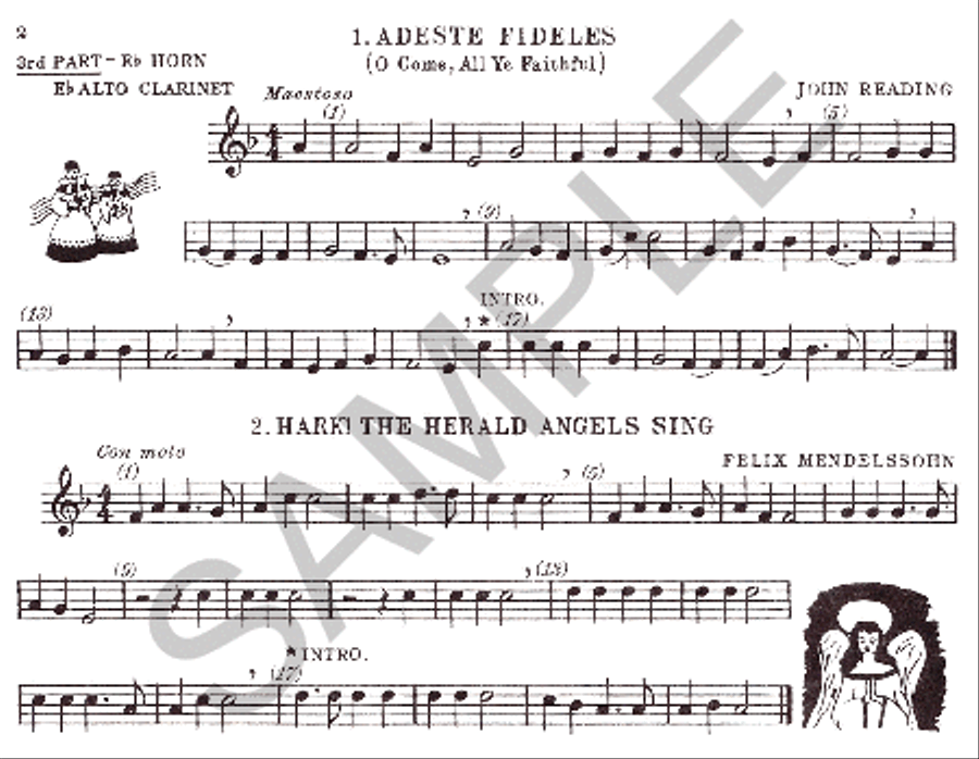 Christmas Time - 3rd Ensemble Alto Book Clarinet scores gallery preview page 2