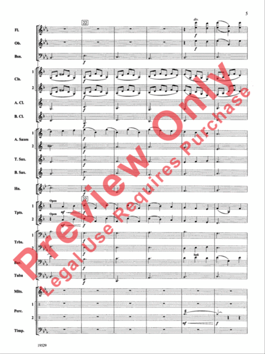 The Road Unknown Concert Band scores gallery preview page 6