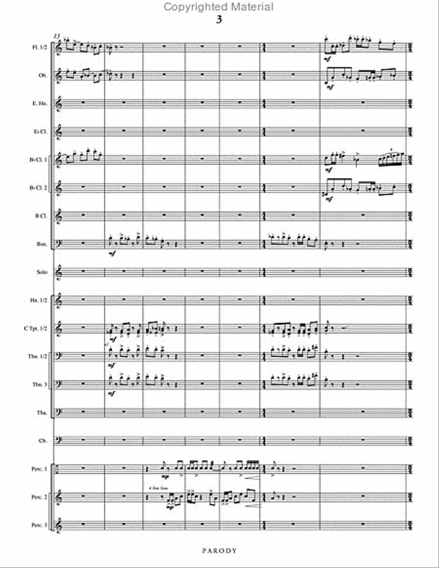 Parody Concert Band scores gallery preview page 4