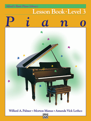 Book cover for Alfred's Basic Piano Course Lesson Book, Level 3