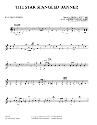 The Star Spangled Banner - Eb Alto Saxophone