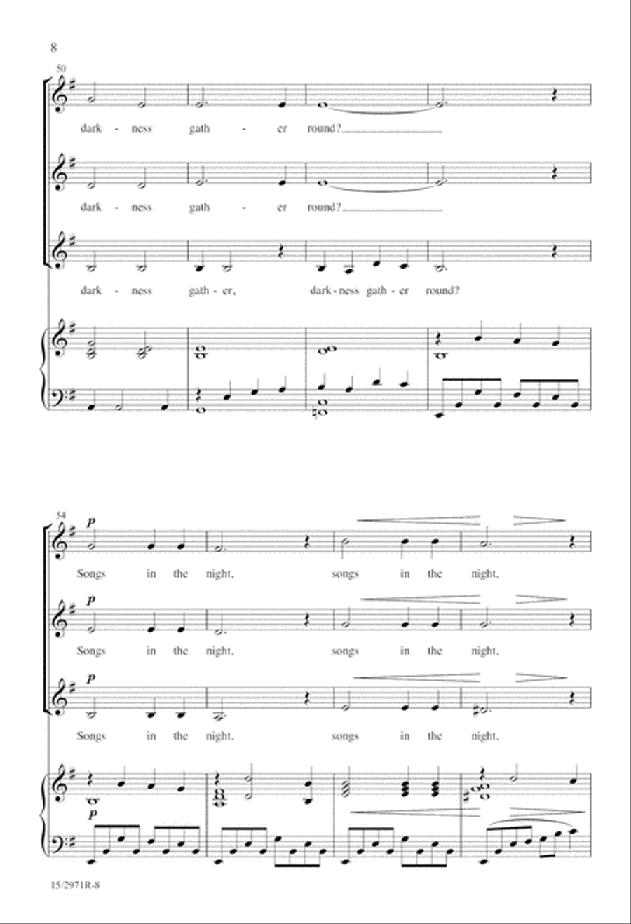 How Can I Keep From Singing? SSA scores gallery preview page 8