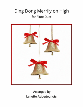 Book cover for Ding Dong Merrily on High - Flute Duet