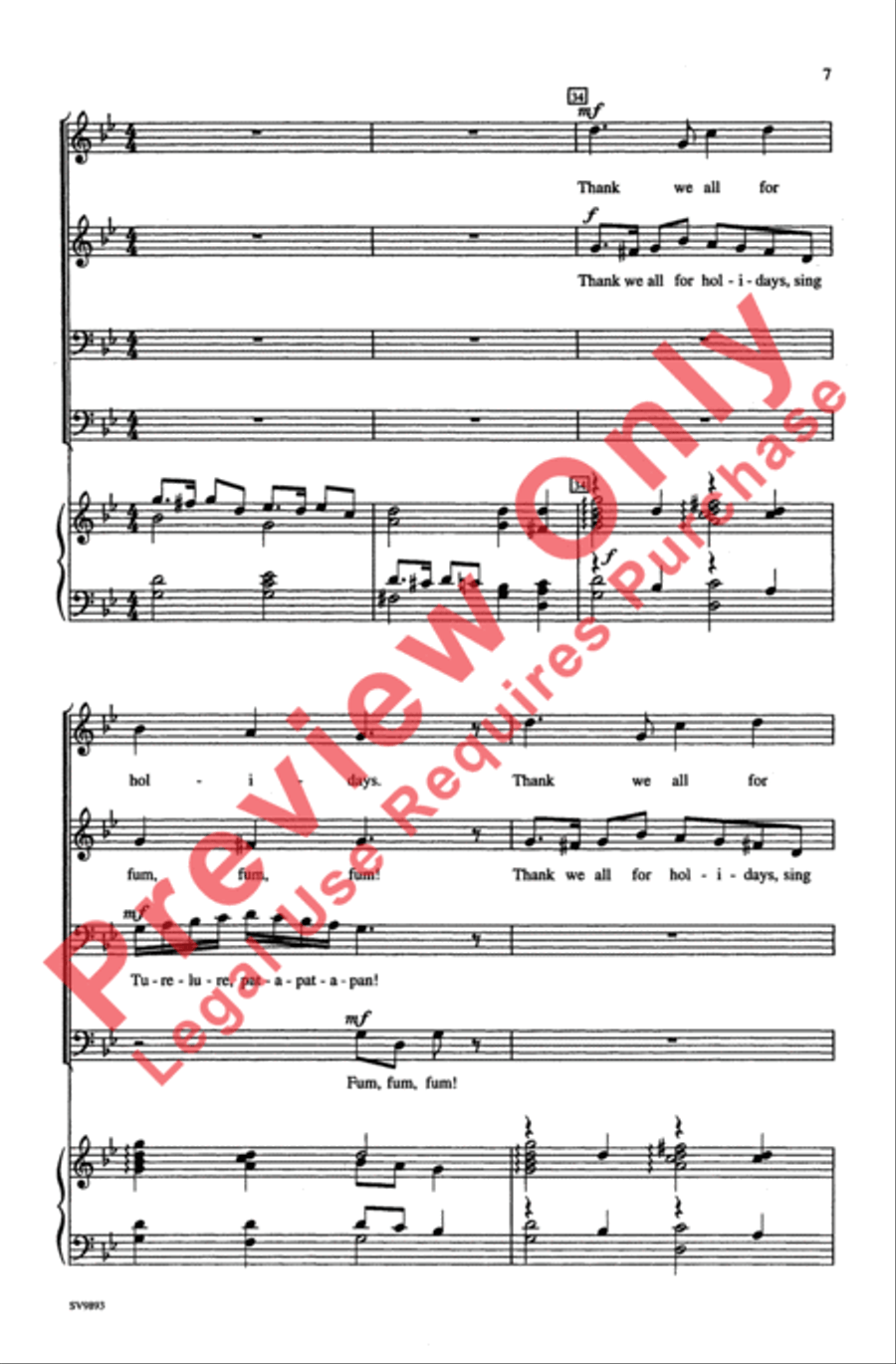 Fum, Fum, Fum / Pat-A-Pan 3-Part scores gallery preview page 6