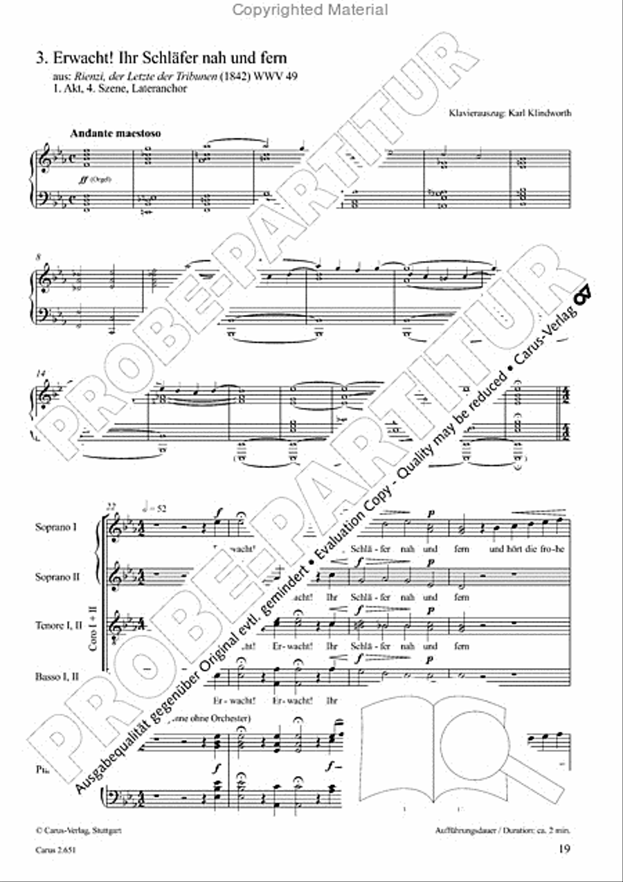 Choral collection Great Opera Choruses - Richard Wagner (choir & piano) Choir scores gallery preview page 20