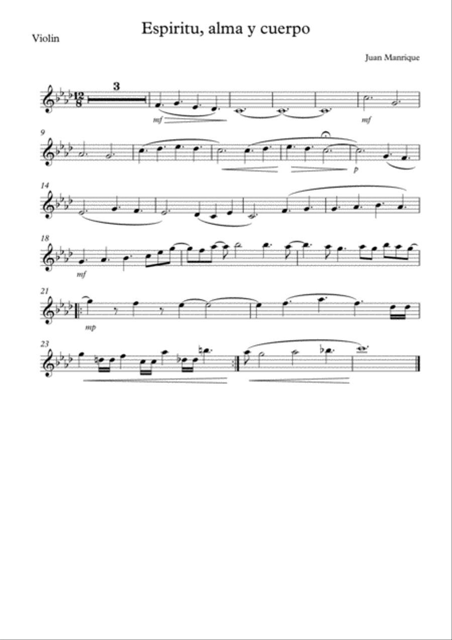 Espiritu, Alma y Cuerpo String Trio scores gallery preview page 3