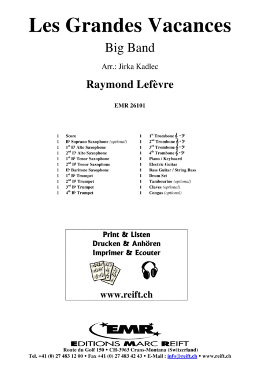 Les Grandes Vacances Big Band scores gallery preview page 2