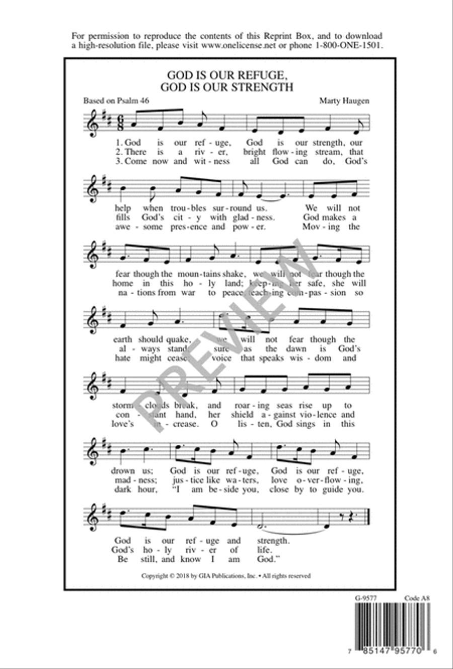 God Is Our Refuge, God Is Our Strength 4-Part scores gallery preview page 8