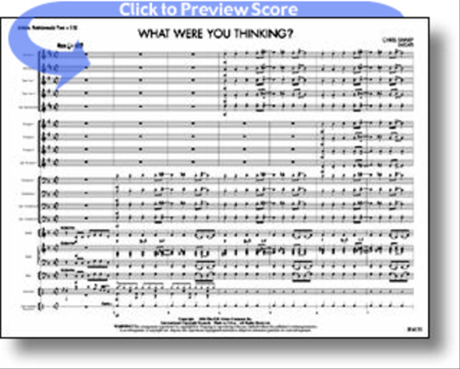What Were You Thinking? Jazz Ensemble scores gallery preview page 1