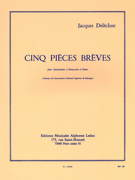 5 Pieces Breves (percussion(s) & Piano)