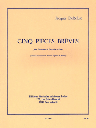 Book cover for 5 Pieces Breves (percussion(s) & Piano)