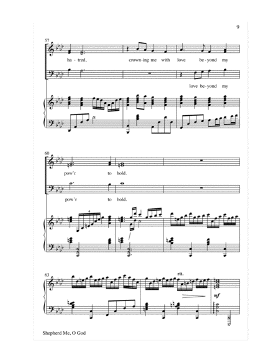 Shepherd Me, O God 3-Part scores gallery preview page 9