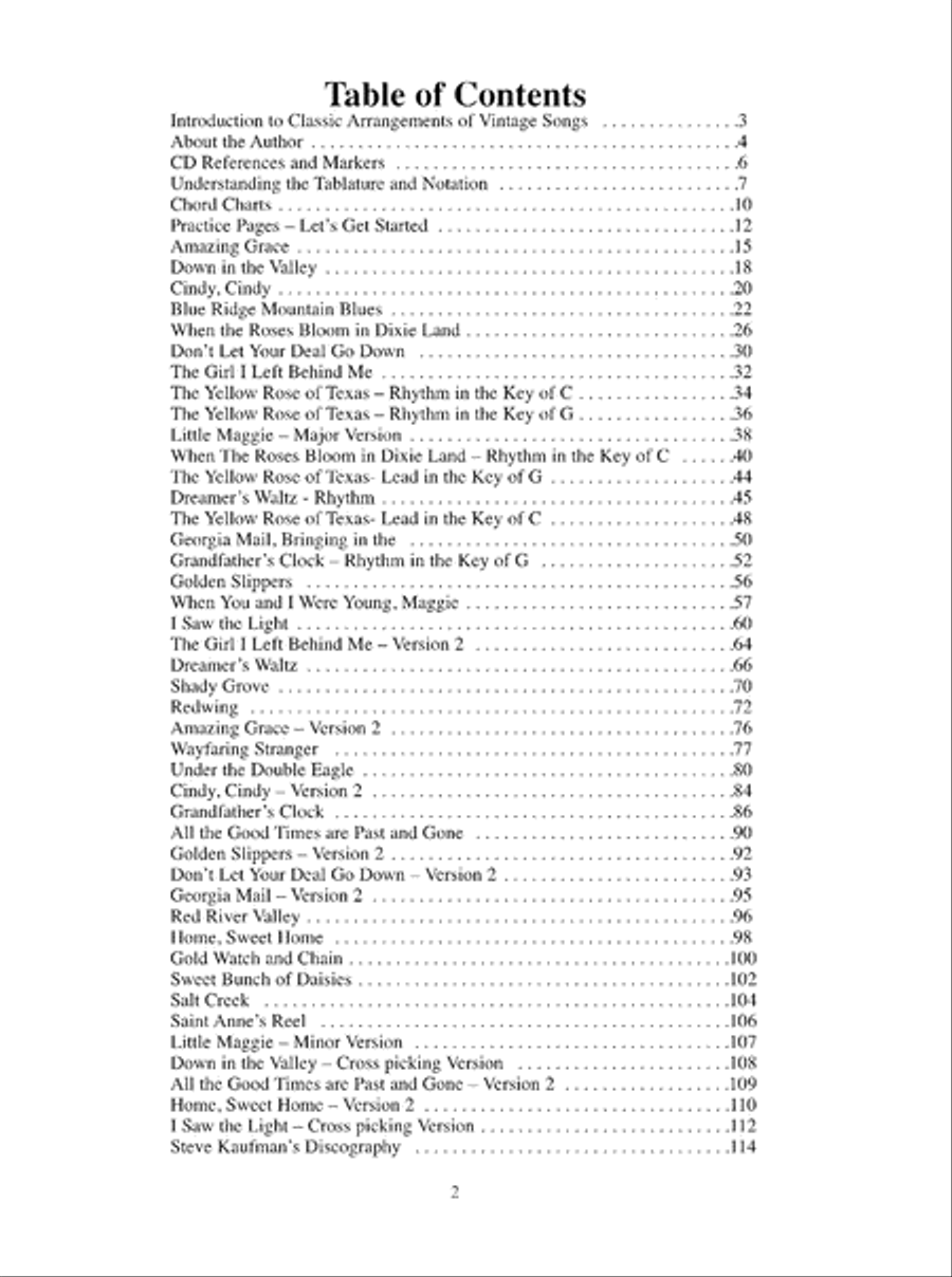 Classic Arrangements of Vintage Songs for Flatpicking Guitar Acoustic Guitar scores gallery preview page 4