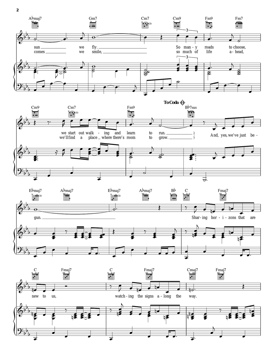 We've Only Just Begun Piano, Vocal, Guitar scores gallery preview page 2