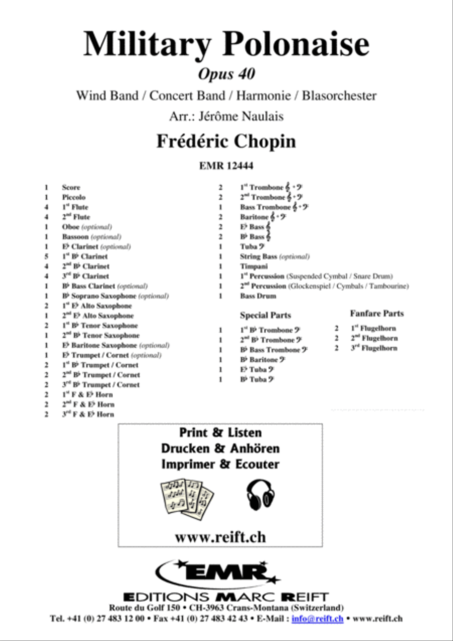 Military Polonaise Concert Band scores gallery preview page 2
