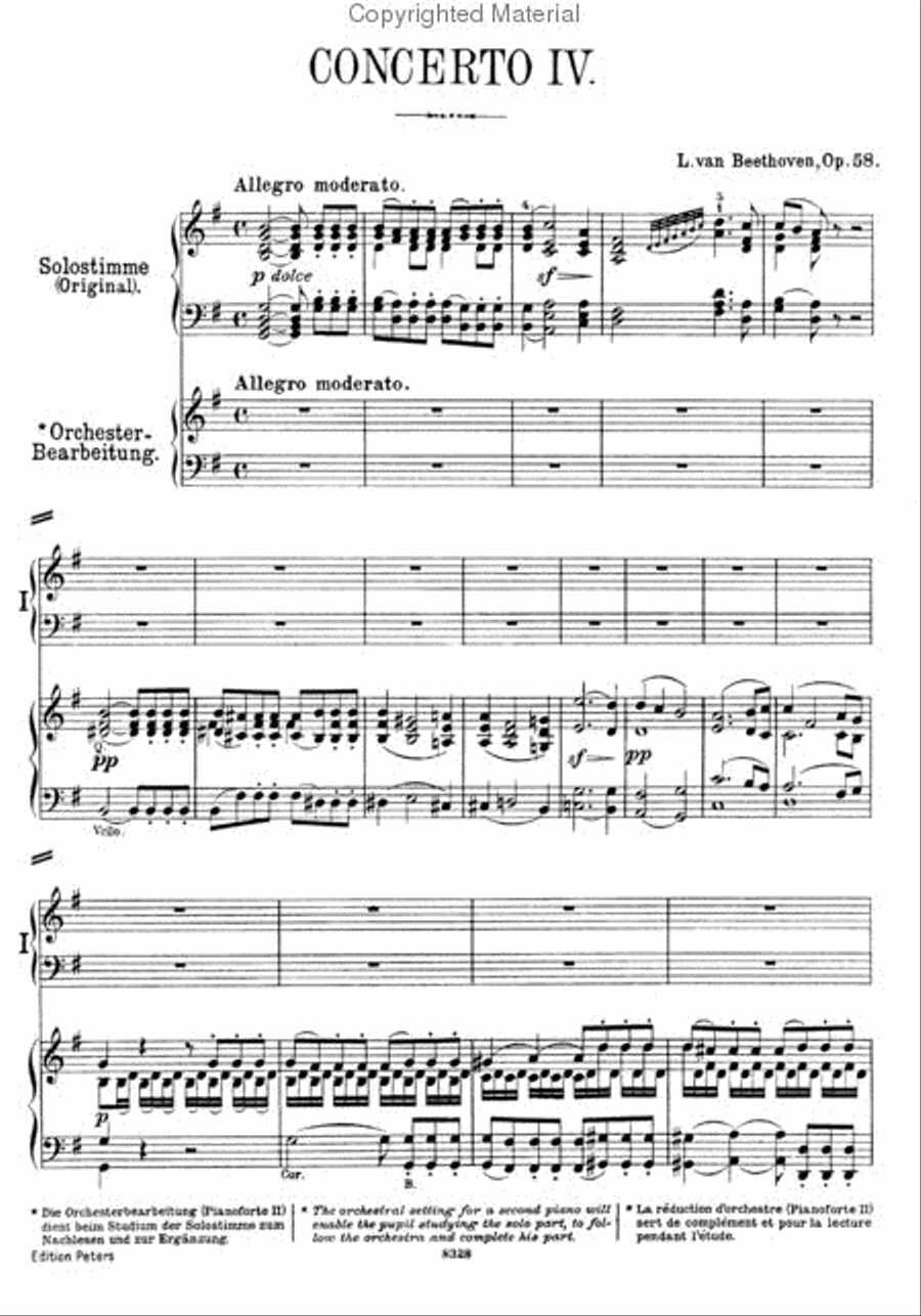 Piano Concerto No.4 Piano Solo scores gallery preview page 3