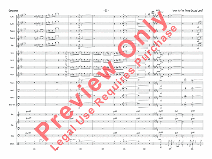 What Is This Thing Called Love? (from Wake Up and Dream) Jazz Ensemble scores gallery preview page 21