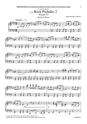 Prelude VI (Barnyard Blues) (from Rock Preludes 2)