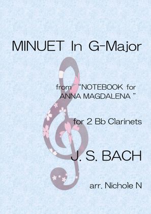 Minuet in G-Major for 2 Bb Clarinets