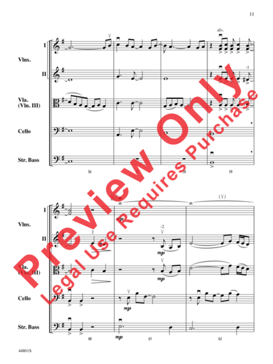Mary, Did You Know? String Orchestra scores gallery preview page 4