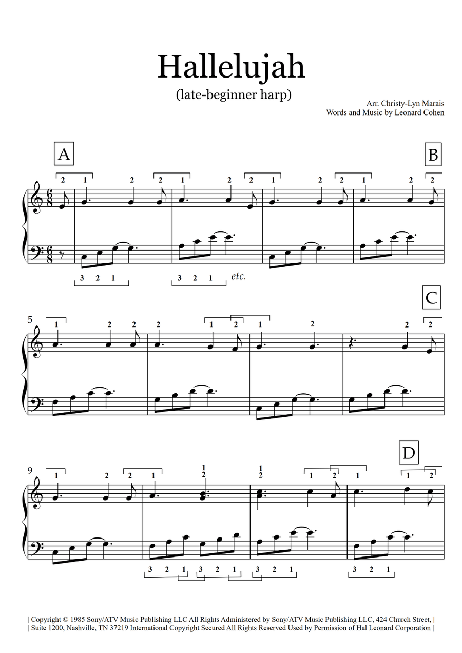Hallelujah Harp scores gallery preview page 2