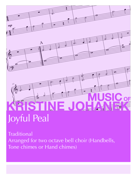Joyful Peal (2 Octave handbells, Tone Chimes or Hand Chimes) image number null
