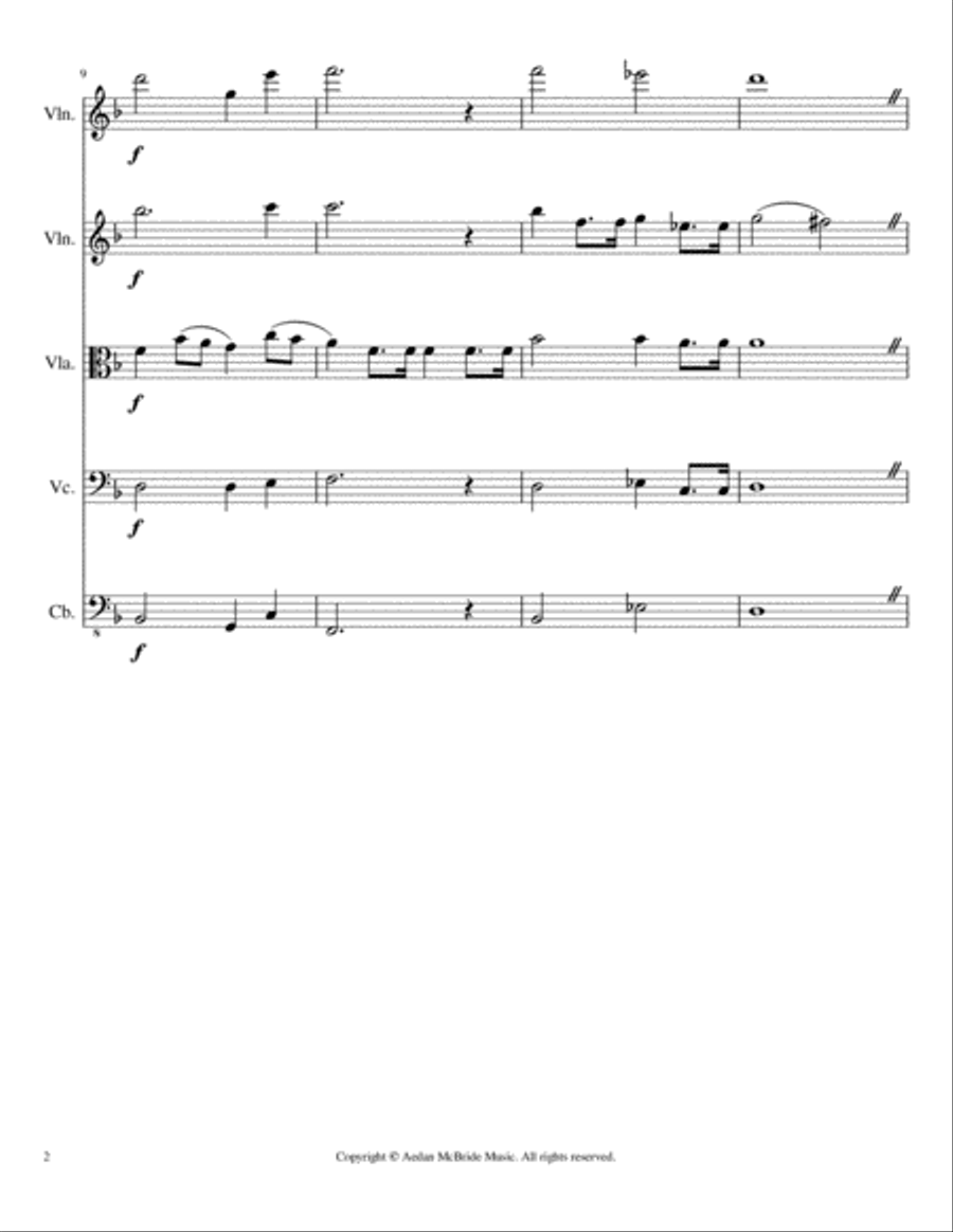 Colors for String Orchestra String Orchestra scores gallery preview page 2