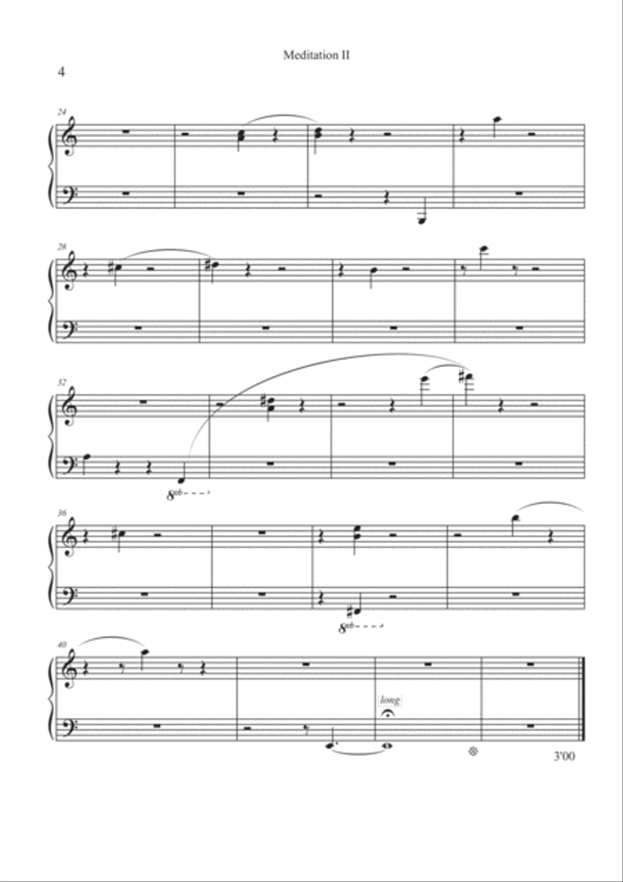 Six Meditations on Bach Piano Solo scores gallery preview page 4