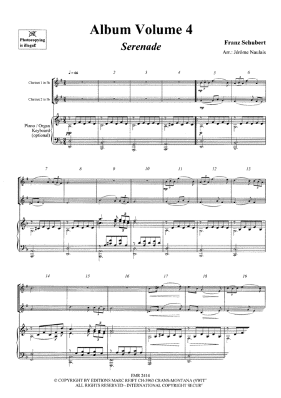 Album Volume 4 Clarinet Duet scores gallery preview page 3