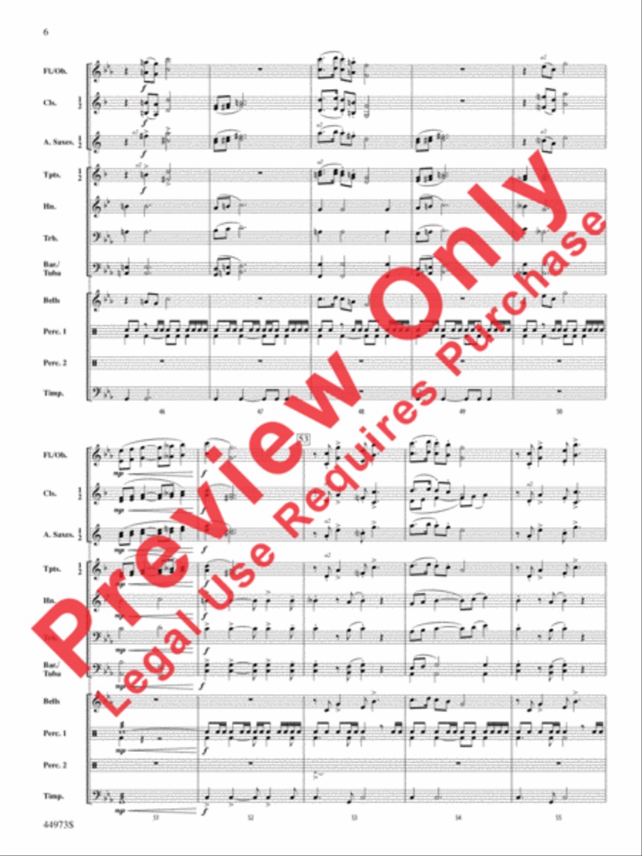 Wings of Apollo Concert Band scores gallery preview page 7