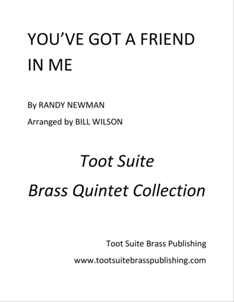 You've Got A Friend In Me Brass Quintet scores gallery preview page 1