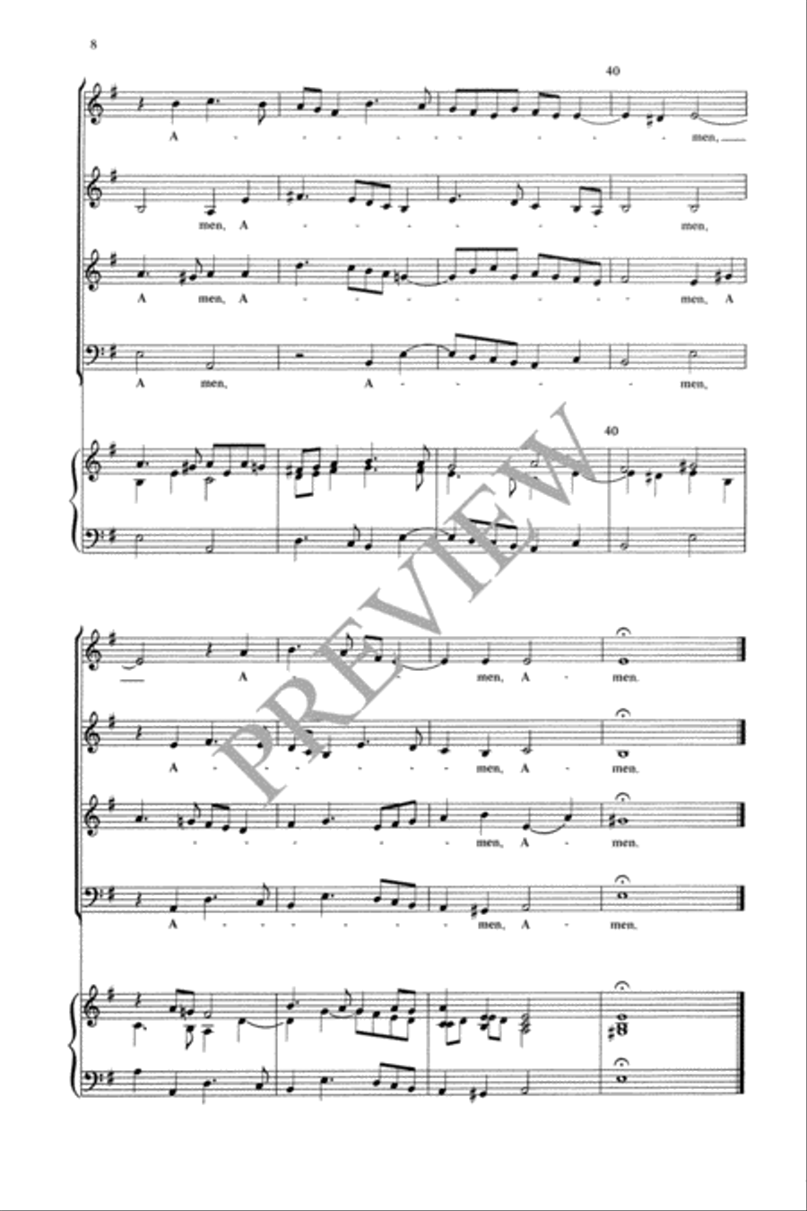 Glory to the Father 4-Part scores gallery preview page 9