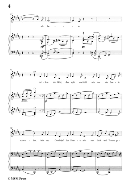 Schubert-Das Bild,in B Major,Op.165 No.3,for Voice and Piano image number null