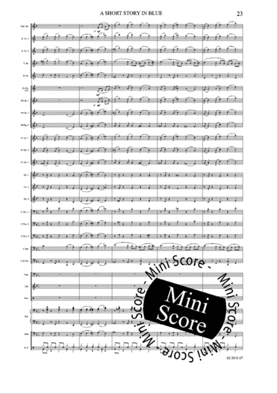 A Short Story in Blue A Short Story in Blue Fanfare Band scores gallery preview page 29