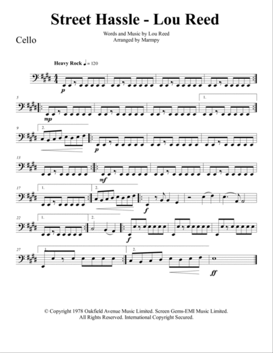 Street Hassle Street Hassle String Quartet scores gallery preview page 4